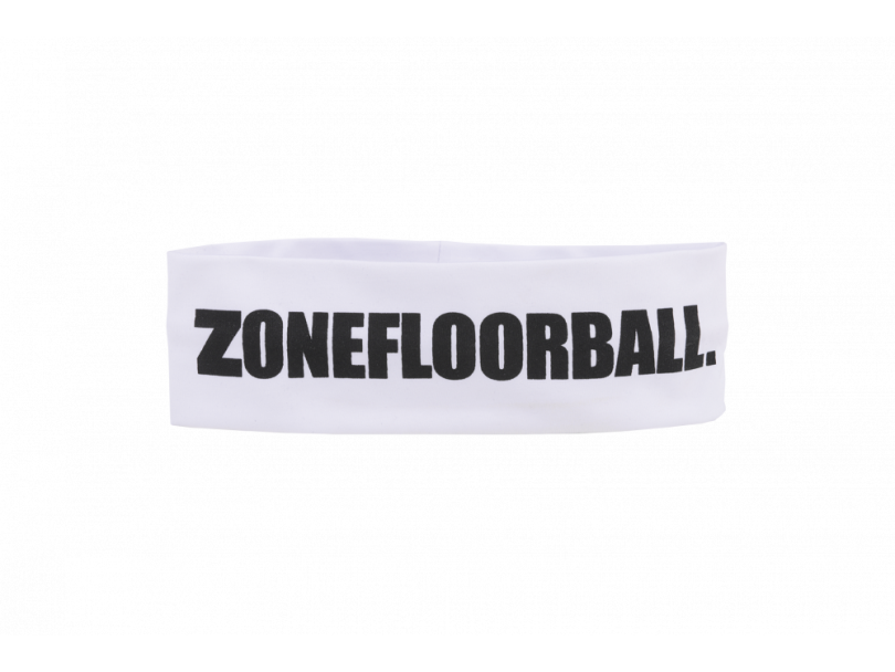 Zone headband Logo Huge White Headband