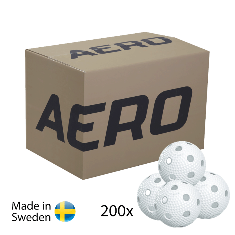 Salming balls Aero Ball White 200 Box