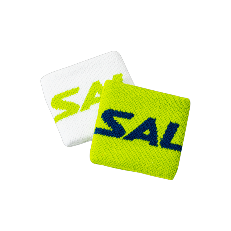 Salming sweatband Wristband Short 2-pack Green/White