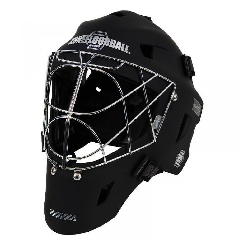 ZONE PRO Cat Eye Cage Black/Silver Goalie Mask