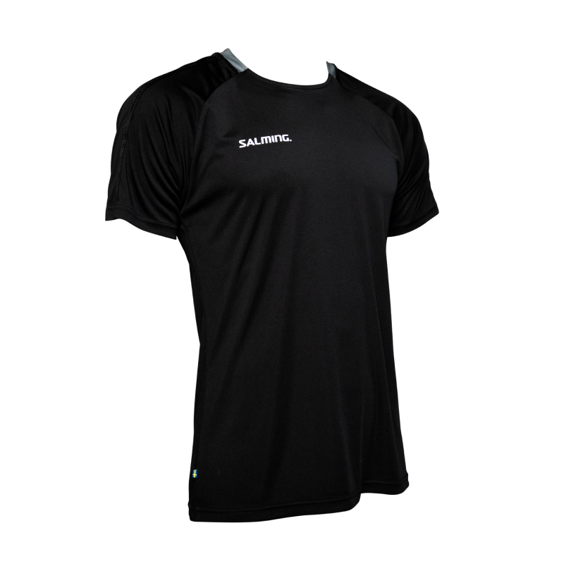 Salming t-shirt Core 22 Match Tee JR Black/Asphalt