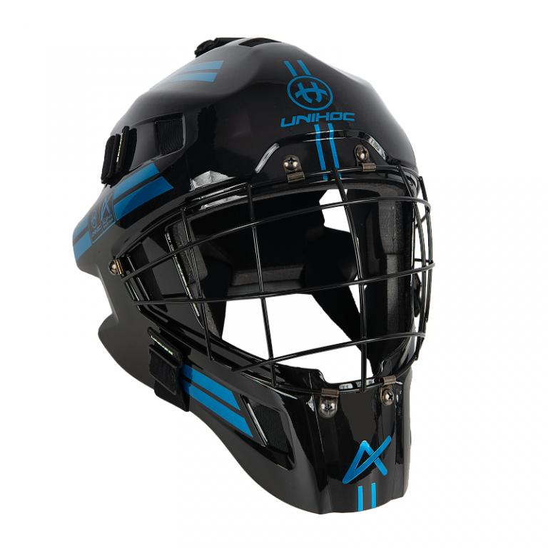 Unihoc Alpha 44 black/blue goalkeeper mask