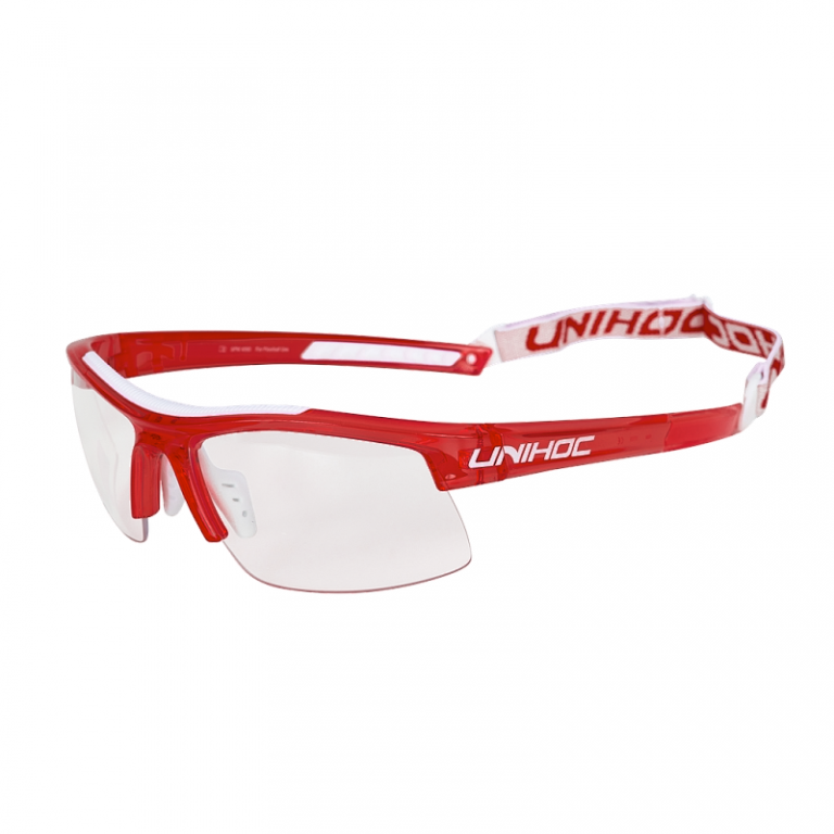Unihoc Energy kids glasses crystal red/white