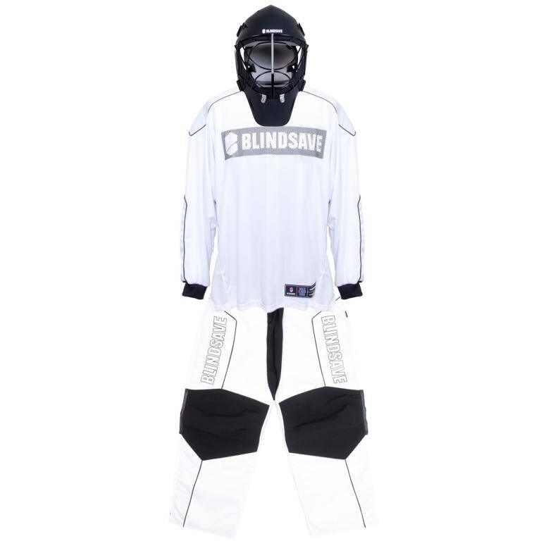Blindsave Goalkeeper set Legacy white + mask Shark black