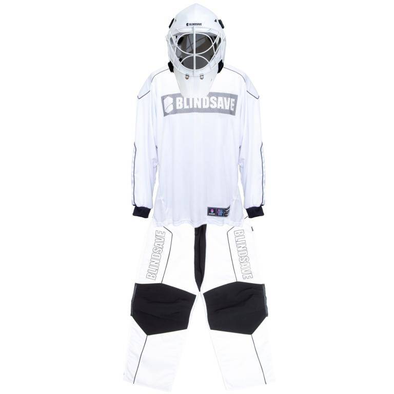 Blindsave Goalkeeper set Legacy white + mask Shark white
