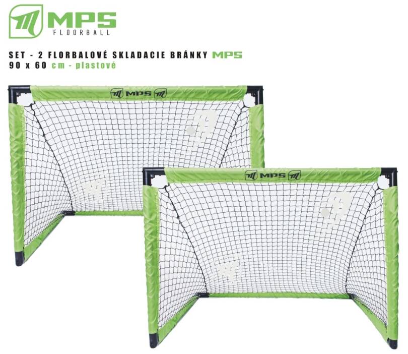 Set - 2 pcs MPS folding goal 90 x 60cm with PVC net