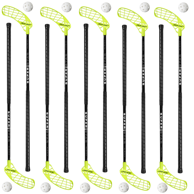 Unihoc Superstar 30 JR 10 sticks + 10 balls