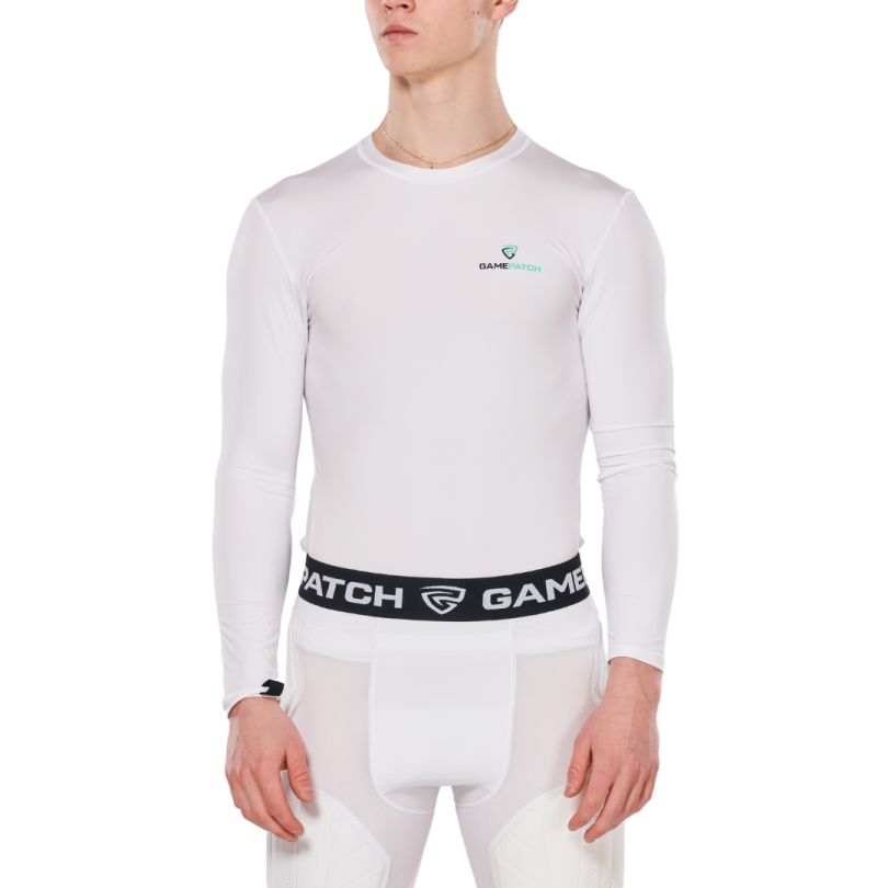 Gamepatch compression shirt (long sleeve) White