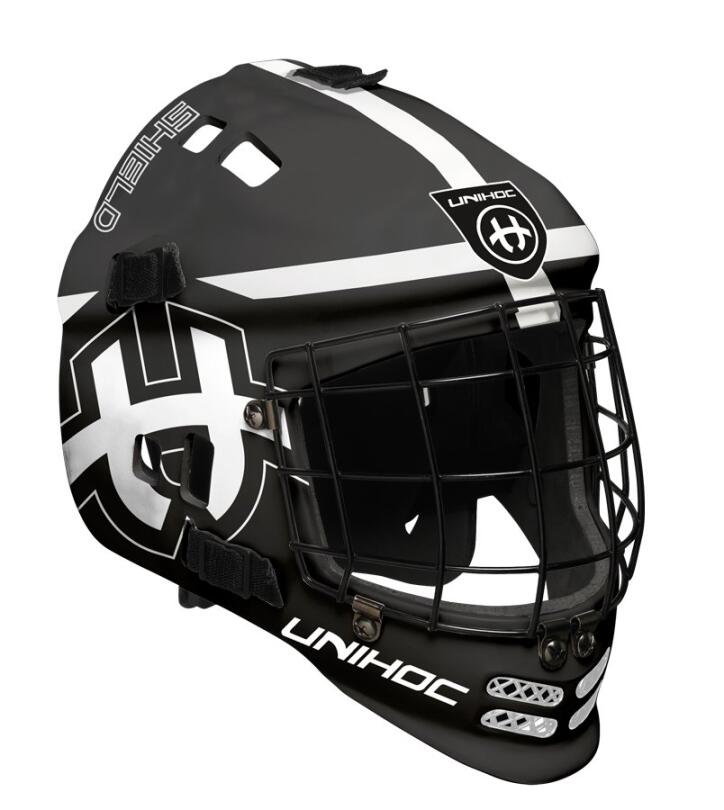 Unihoc goalkeeper mask Shield black/white