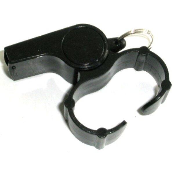 Plastic finger whistle