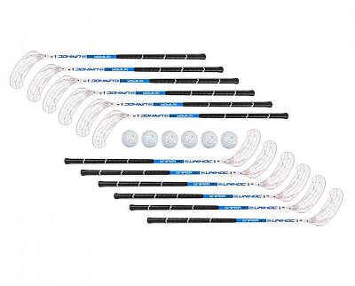 Unihoc Sniper 30 SR white/blue 12+6 balls