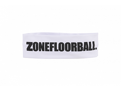 Zone headband Logo Huge White Headband