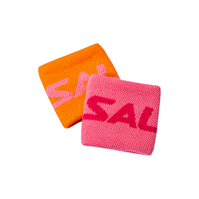 Salming sweatband Wristband Short 2-pack Orange/Pink