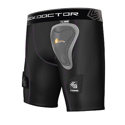 Shock Doctor 366 Womens Core Compression Hockey Short with Pelvic Protector women&#39;s jockstrap