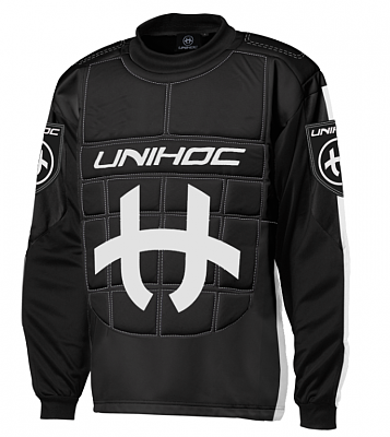Unihoc goalkeeper jersey Shield JR black/white