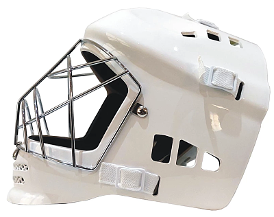 MPS goal mask Penguin White-Chrome Silver grille