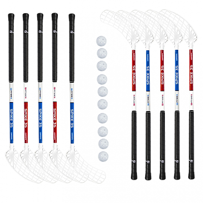 Floorball set Freez Spike 35 blue round MB 75cm (10 sticks)