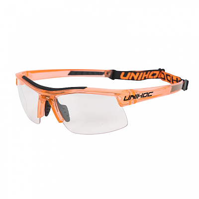 Unihoc Energy kids glasses crystal orange/black
