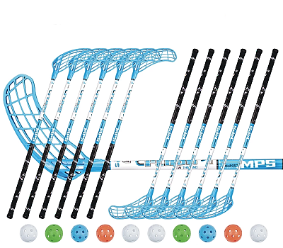 Floorball set MPS Flash Blue (12 sticks)