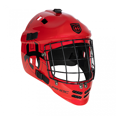 Unihoc goalkeeper mask Shield red
