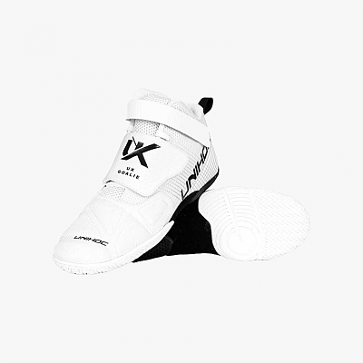 Unihoc UX Goalie white/black goalkeeper shoes