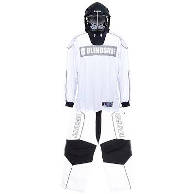 Blindsave Goalkeeper set Legacy white + mask Shark black