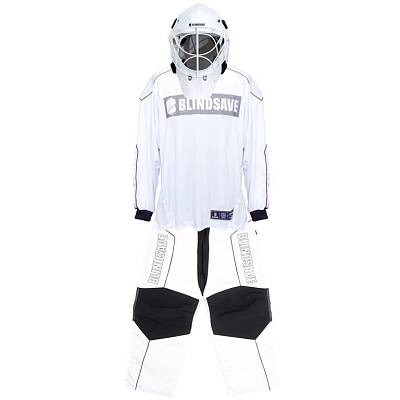 Blindsave Goalkeeper set Legacy white + mask Shark white