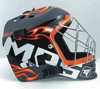 MPS goal. mask Pro Flame - Black/Orange/Chrome