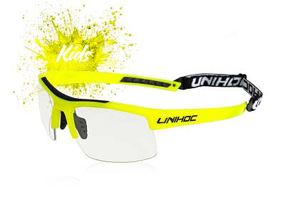 Unihoc Energy kids glasses Neon Yellow