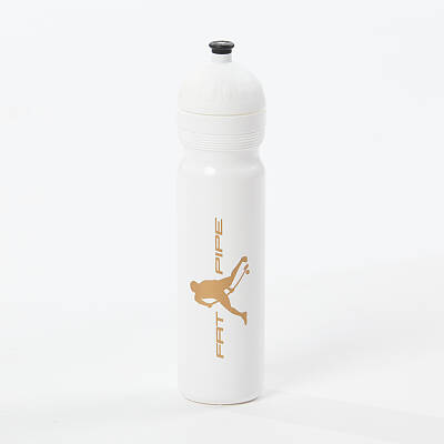 Fatpipe Sports bottle 1.0 L white/gold