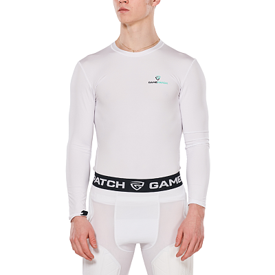 Gamepatch compression shirt (long sleeve) White