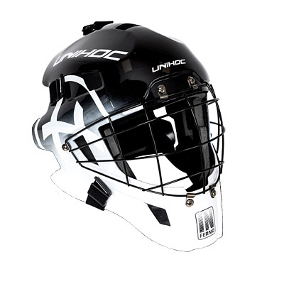 Unihoc Inferno 44 Black/white goalkeeper mask