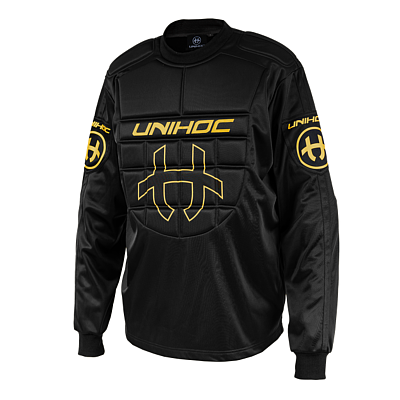 Unihoc goalkeeper jersey Shield SR black/gold