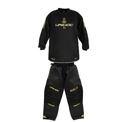 Unihoc Goalkeeper SET Alpha Evolab Black/gold