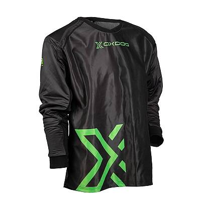 Oxdog Goalie Shirt SR Black/Green padded