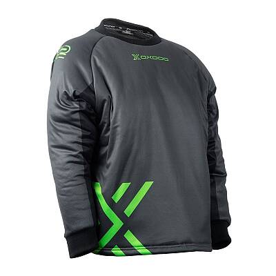 Oxdog Goalie Shirt JR Black/Green padded