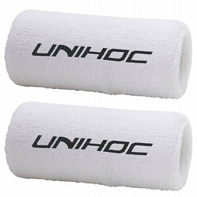 Unihoc pair of sweatbands white