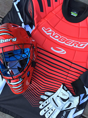Jadberg Defender 3 JR red/black Goalkeeper jersey