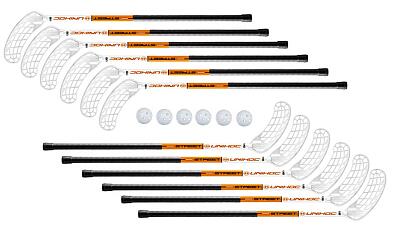 Unihoc STREET 35 white/orange 96 cm 12+6 balls