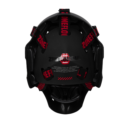 ZONE PRO Cat Eye Cage Black/red goalie mask