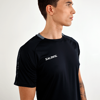 Salming t-shirt Core 22 Match Tee JR Black/Asphalt