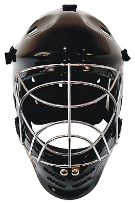 MPS goal mask Penguin Black-Chrome Silver grille