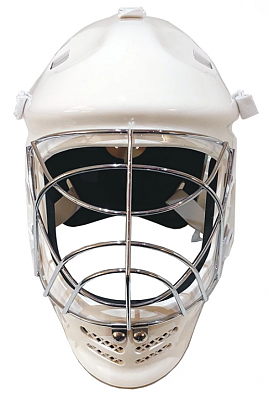 MPS goal mask Penguin White-Chrome Silver grille