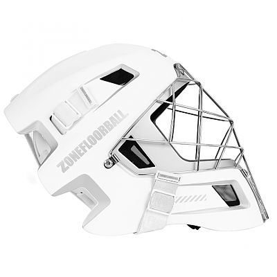 Zone Upgrade Cat Eye Cage white/silver goalie mask