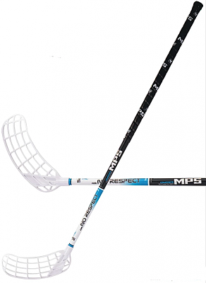 Floorball set MPS NO RESPECT White (12 sticks)