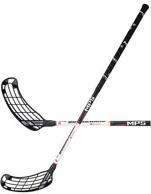 Floorball set MPS Boomerang Black (12 sticks)
