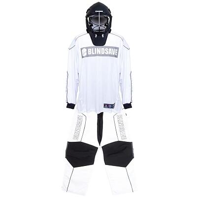Blindsave Goalkeeper set Legacy white + mask Shark black
