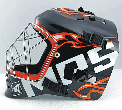 MPS goal. mask Pro Flame - Black/Orange/Chrome