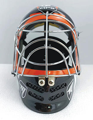 MPS goal. mask Pro Flame - Black/Orange/Chrome