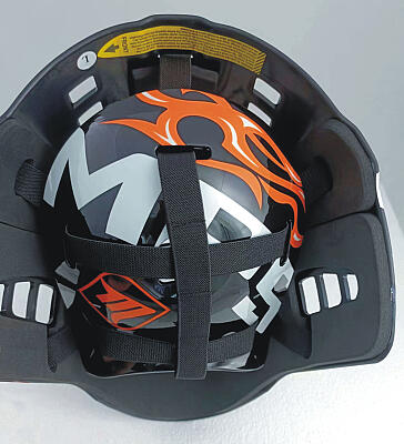 MPS goal. mask Pro Flame - Black/Orange/Chrome